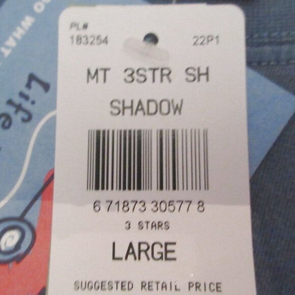 Life Is Good Crusher T-Shirt Size L Graphic Short Sleeves 3 Stars Patriotic NWT - Picture 8 of 10